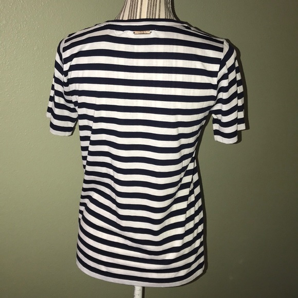 🔥Michael Kors Navy/white striped - Picture 4 of 5